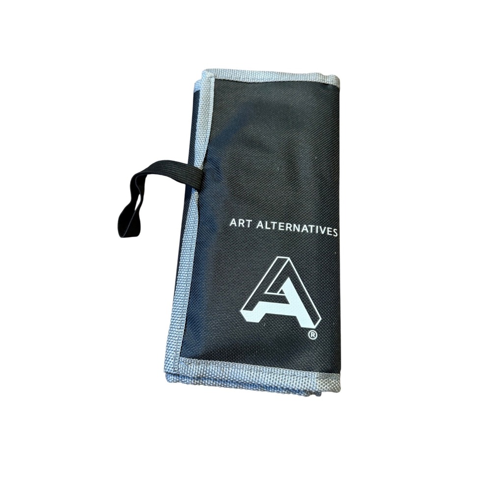 Art Alternatives Black Polyester‎ Pencil Roll-Up Case 17.5 x 8.75 Drawing Wrap